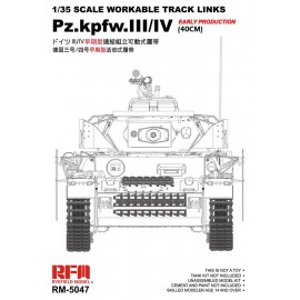 Ryefield model 1:35 Tracks for Pz.III/IV.early production (40cm)
