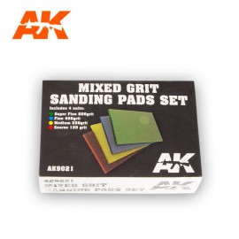 AK Interactive Mixed grit sanding pads 4 units