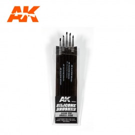 AK Interactive Silicone brushes hard tip small
