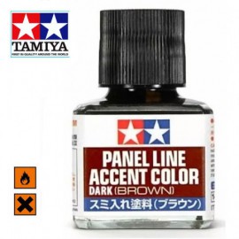 Tamiya Panel Line Accent Color - Dark Brown