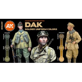 Acrylics 3rd generation DAK soldiers uniform colors