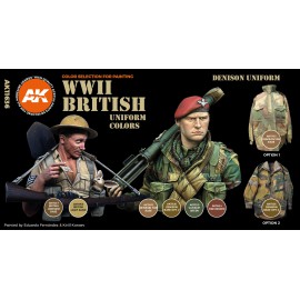 Acrylics 3rd generation WWII British uniform colors
