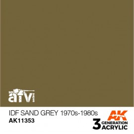 Acrylics 3rd generation IDF Sand Grey 1970s-1980s