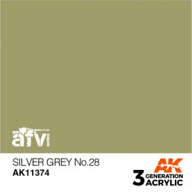 Acrylics 3rd generation Silver Grey No.28