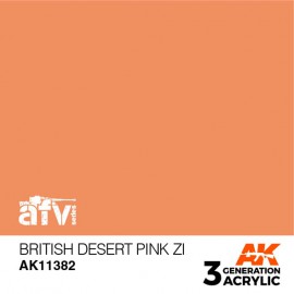 Acrylics 3rd generation British Desert Pink ZI