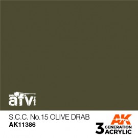 Acrylics 3rd generation S.C.C. No.15 Olive Drab