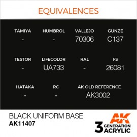 Acrylics 3rd generation Black Uniform Base
