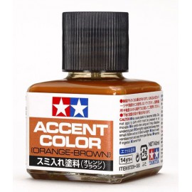 Tamiya Panel Line Accent Color (Orange-Brown, enamel, flat) 40 ml