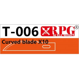 RPG Model Curved Blade x10 pieces