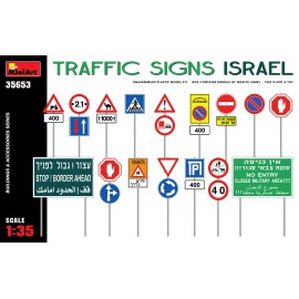 Miniart 1:35 Traffic Signs. Israel
