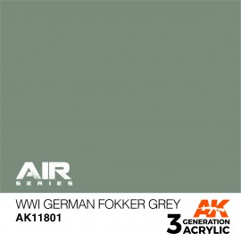 Acrylics 3rd generation WWI German Fokker Grey