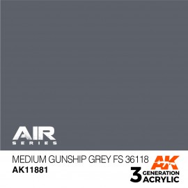 Acrylics 3rd generation Medium Gunship Grey FS 36118