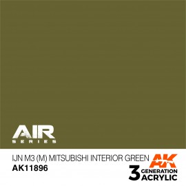 Acrylics 3rd generation IJN M3 (M) Mitsubishi Interior Green
