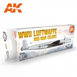 Acrylics 3rd generation WWII Luftwaffe Mid-War Colors SET 3G