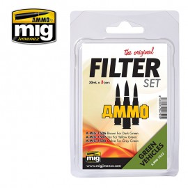 AMMO by Mig FILTER SET Green Vehicles