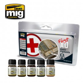 AMMO by Mig First aid basic pigments