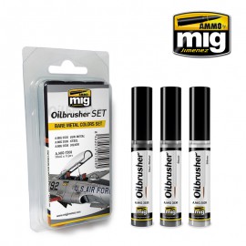 AMMO by Mig Bare Metal Colors OILBRUSHER SET
