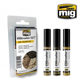 AMMO by Mig Soil Colors OILBRUSHER SET