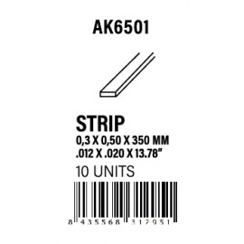 AK-Interactive Strips 0.30 x 0.50 x 350mm - STYRENE STRIP