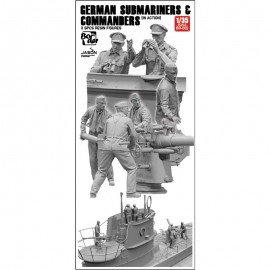 Border model 1:35 German Submarines & Commanders (In action) (resin figures)