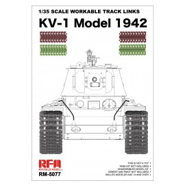 Ryefield model RM5077 1:35 Workable track links for KV-1 (Plastic model)