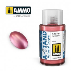AMMO by Mig AMIG2420 A-STAND Hot Metal Red