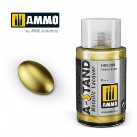 AMMO by Mig AMIG2308 A-STAND Polished Brass
