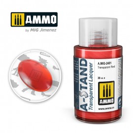 AMMO by Mig AMIG2401 A-STAND Transparent Red