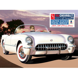 AMT AMT1244 1:25 1953 Chevy Corvette (USPS Stamp Series Collector Tin) 