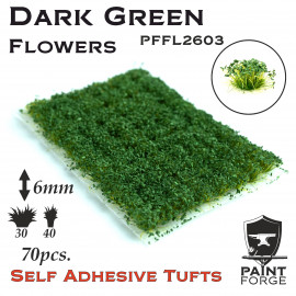 Paint Forge PFFL2603 Dark Green Flowers